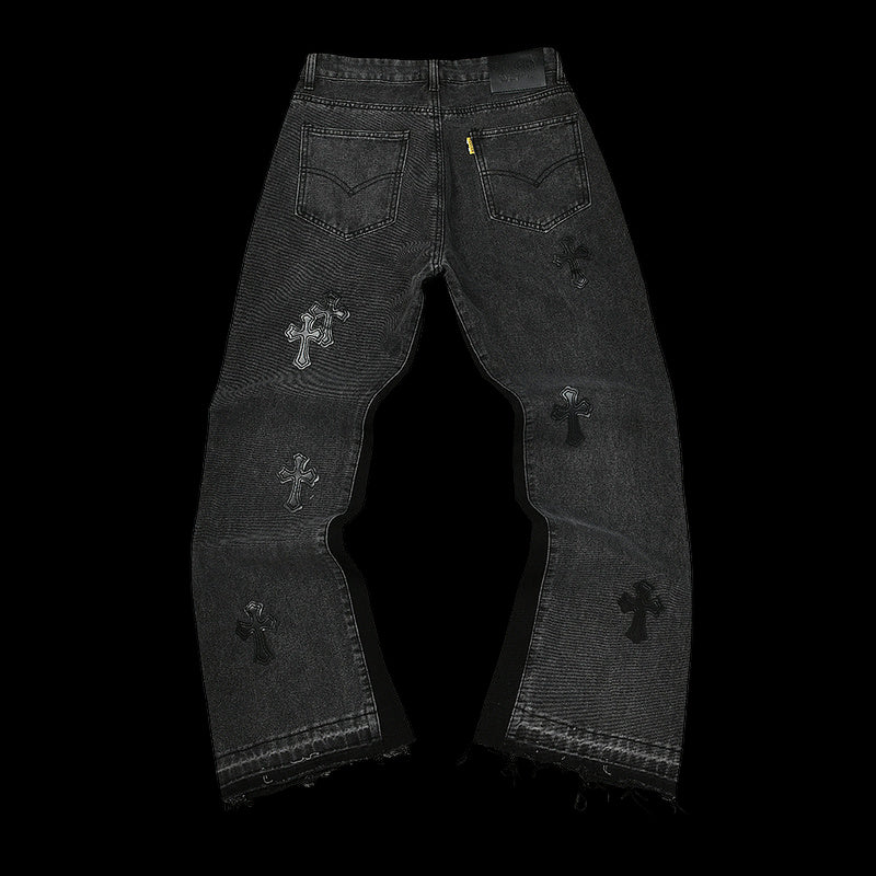 Chrome Hearts × Gallery Dept Black Denim Jeans