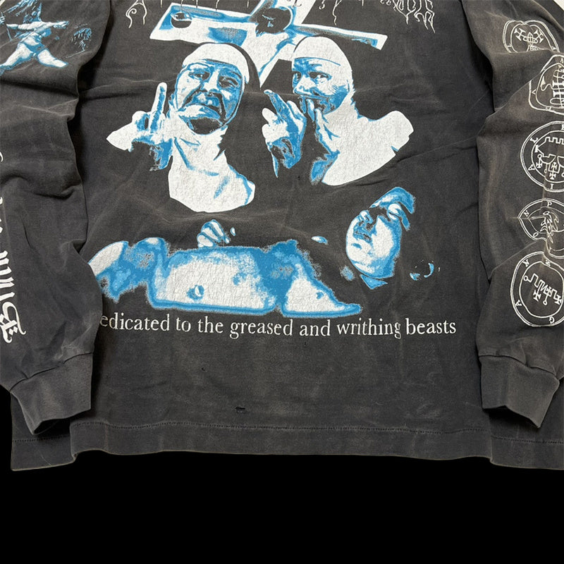 Saint Michael Shivering In The Night Long-Sleeve Shirt