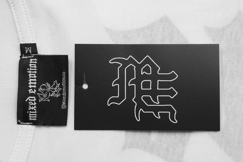 Mixed Emotion White Angel Rhinestone Tee