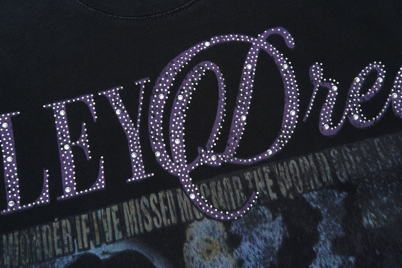 Vale Forever Fallen Bling Black Tee