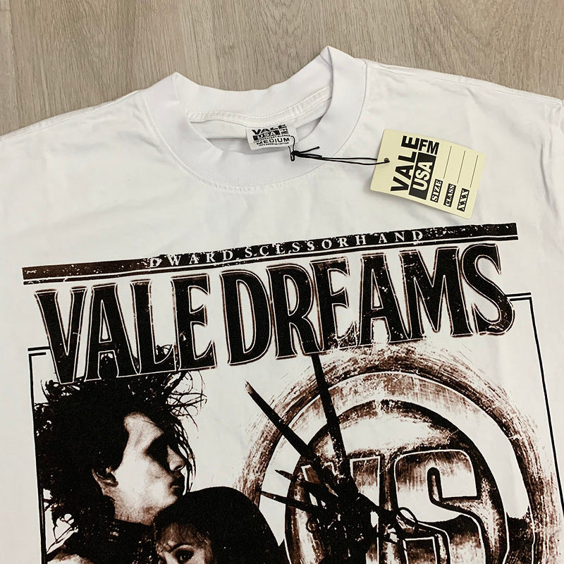 Vale Vale Forever Valley Dreams Cream Scissorhands Tee Size Large