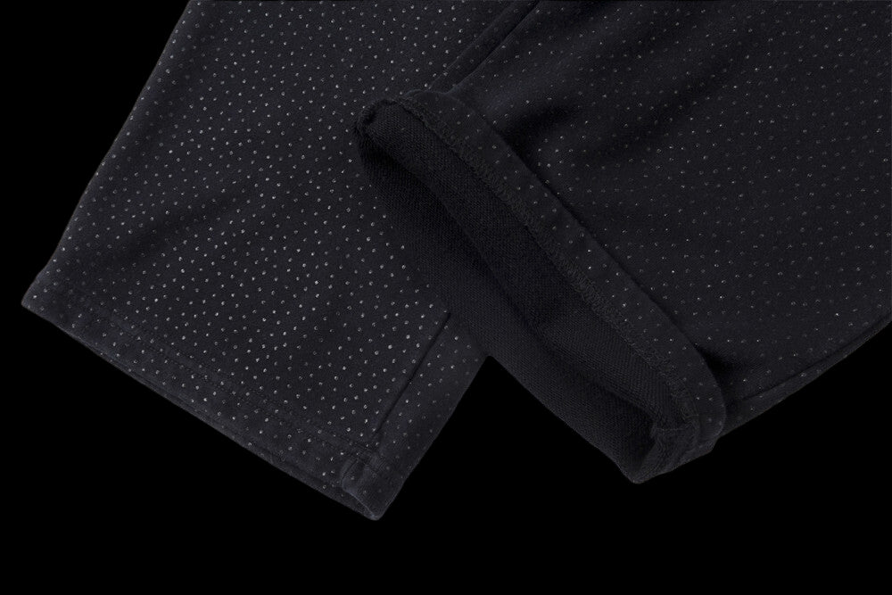 Vertabrae Crystal Black Sweatpants with White Logo