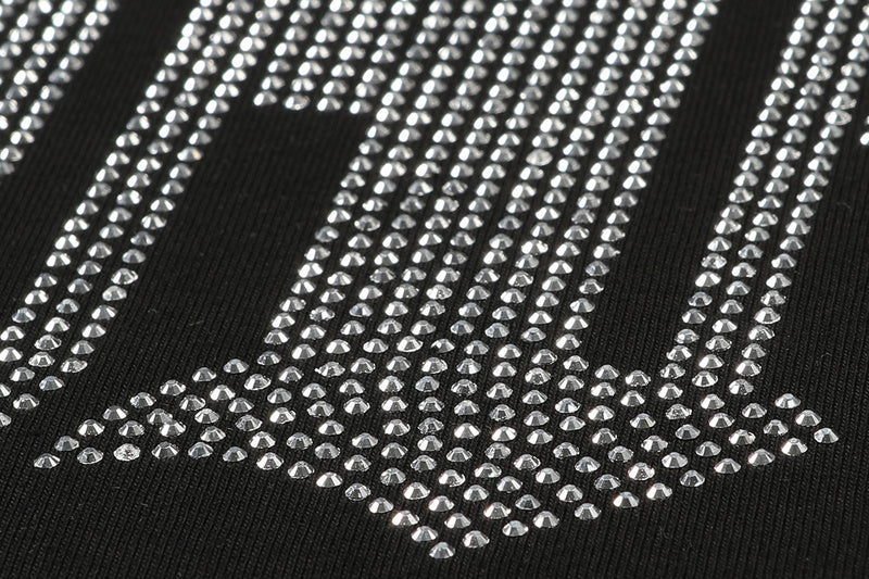 Mixed Emotions Astronaut Rhinestone Black Tee