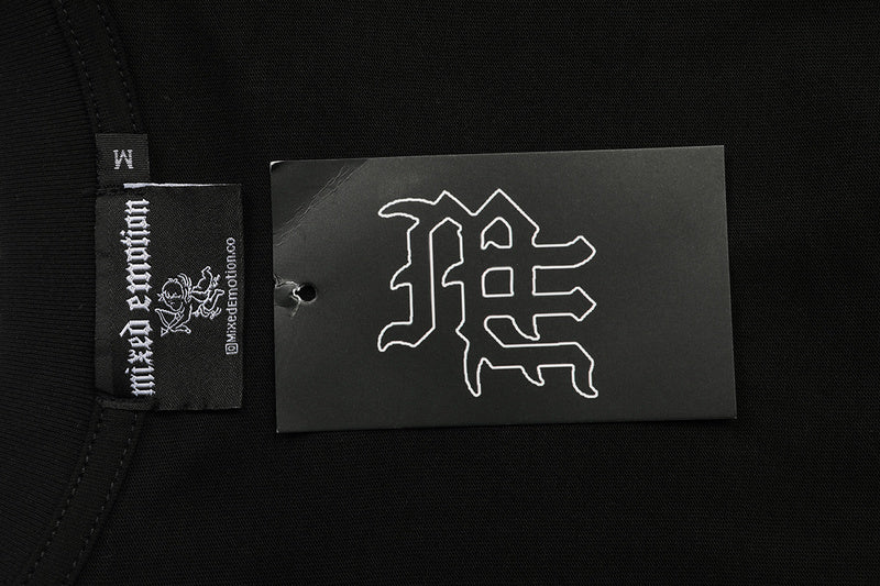 Mixed Emotions Astronaut Rhinestone Black Tee