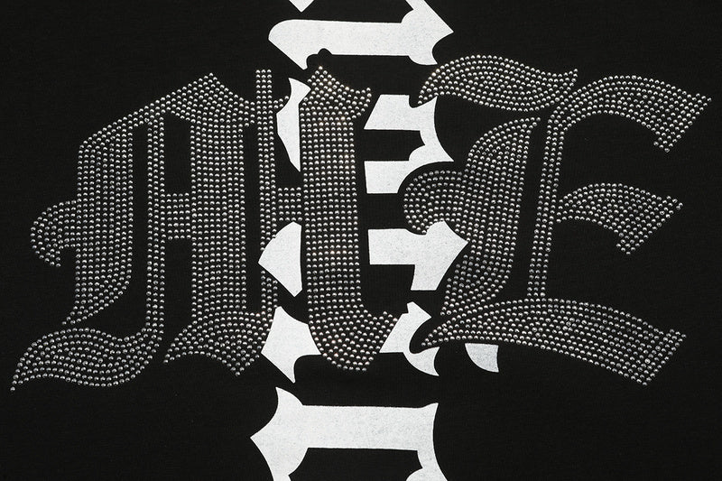 Mixed Emotions Astronaut Rhinestone Black Tee