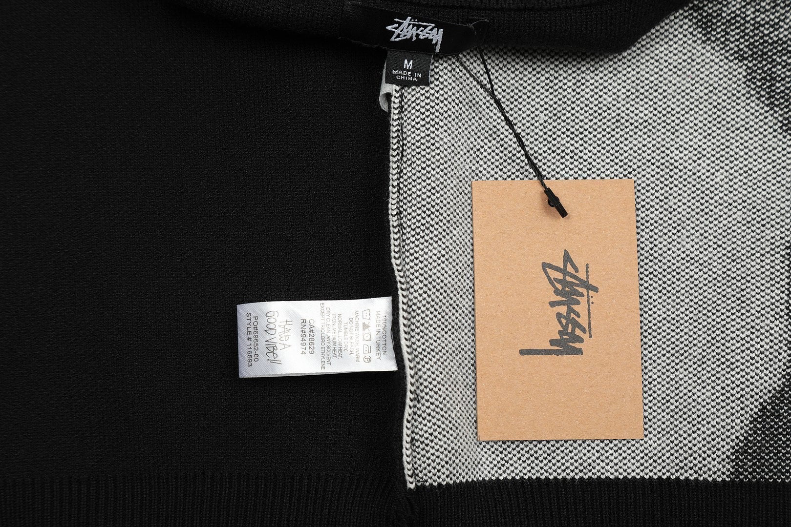 Stüssy Black Photo Jacquard Vest