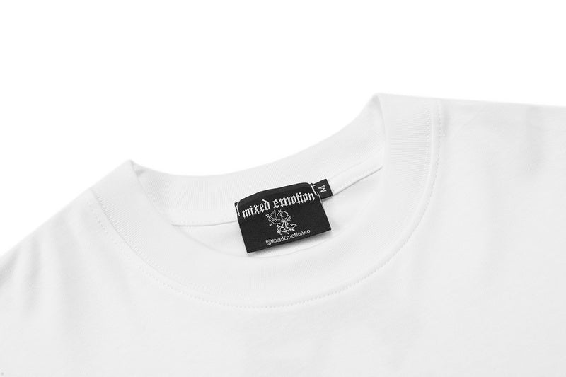 Mixed Emotion White Angel Rhinestone Tee