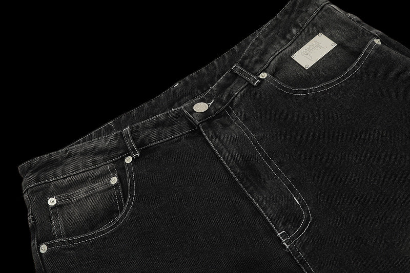 Revenge Skull Patch Denim Jeans