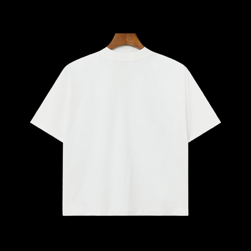 Billionaire Studios Glamorous Faith Lips Cross Graphic Crop Tee