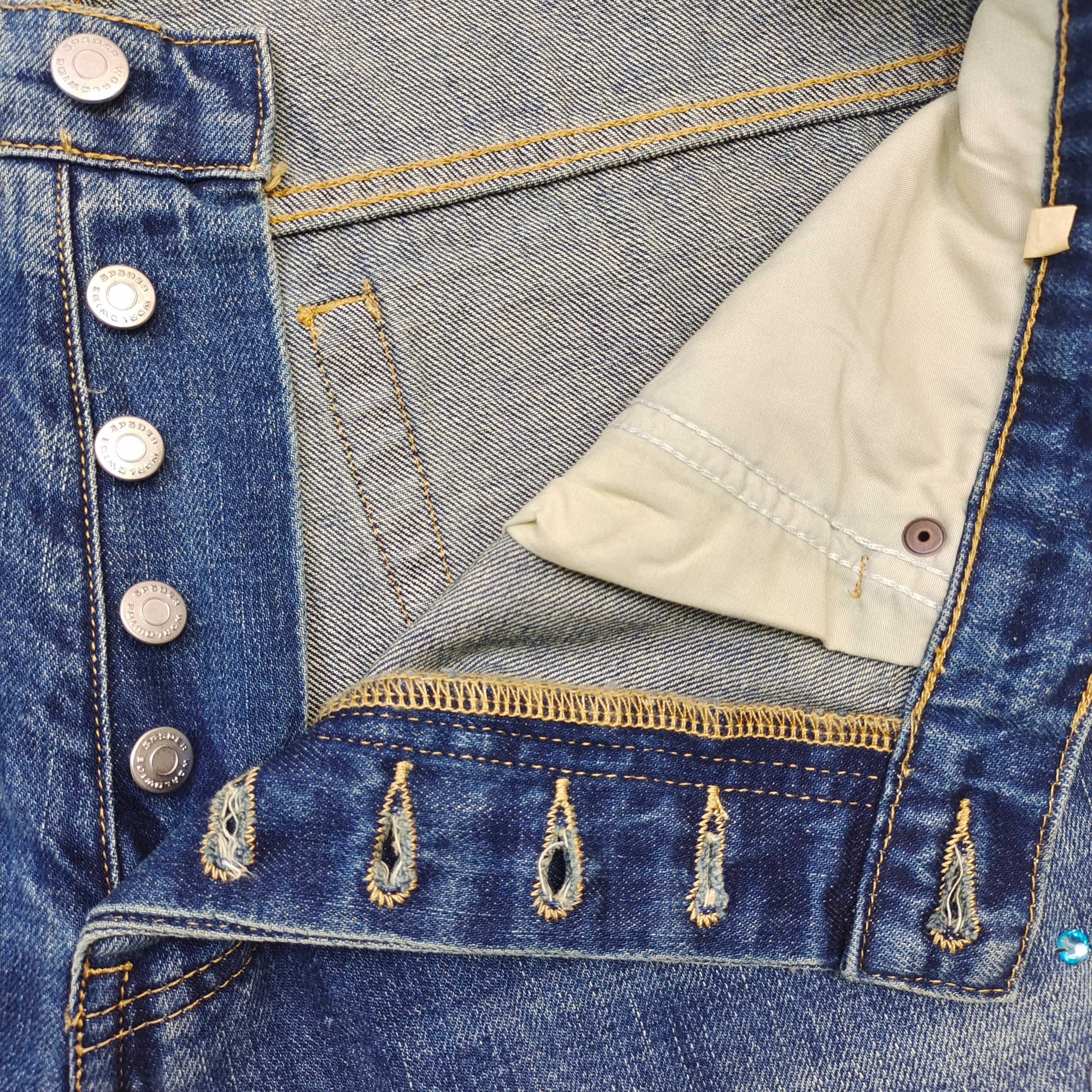 Sp5 web stone denim jorts