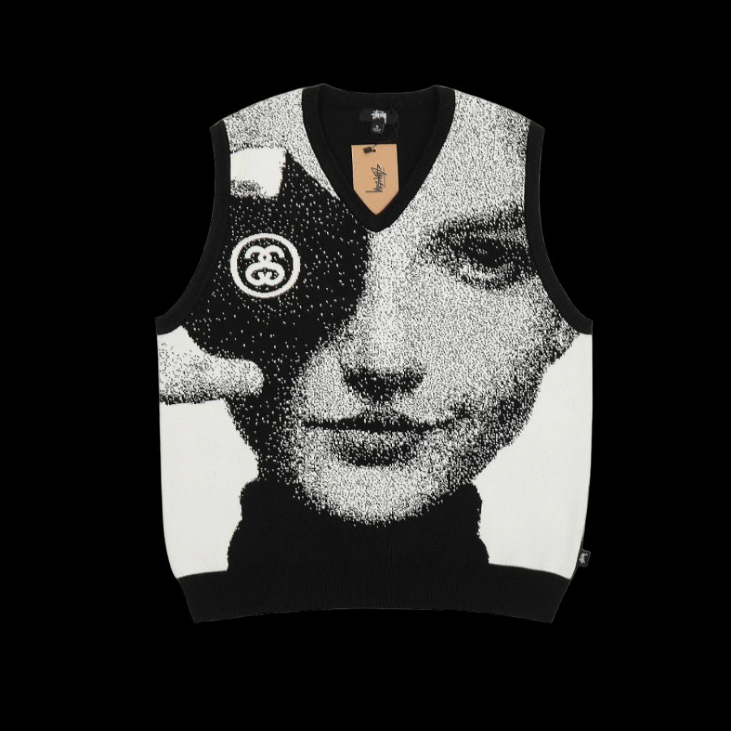Stüssy Black Photo Jacquard Vest