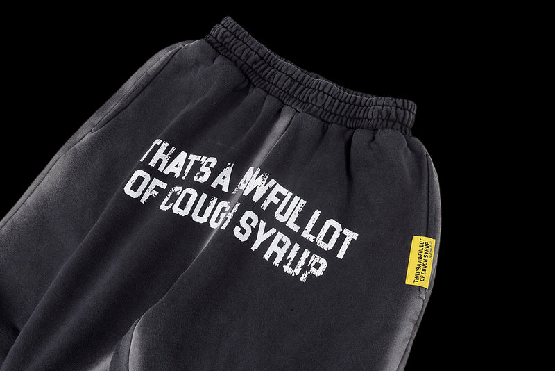 Awful Lot of Cough Syrup Washed black off a lot of cough syrup flared