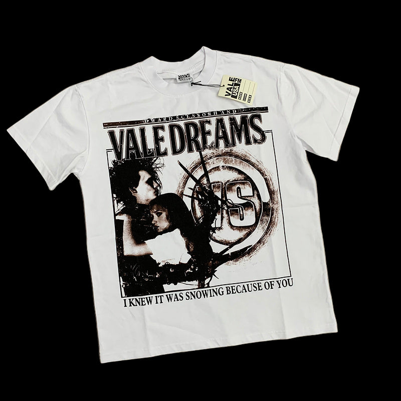 Vale Vale Forever Valley Dreams Cream Scissorhands Tee Size Large